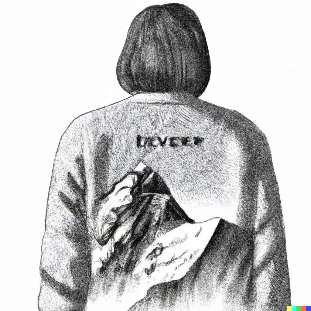 someone gazing at Mount Everest, fashion design sketch